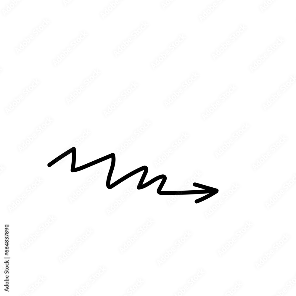 Hand-drawn doodle-style arrow illustration for cards, posters, stickers, and professional design Hand-drawn doodle-style arrow illustration for cards, posters, stickers, and professional design