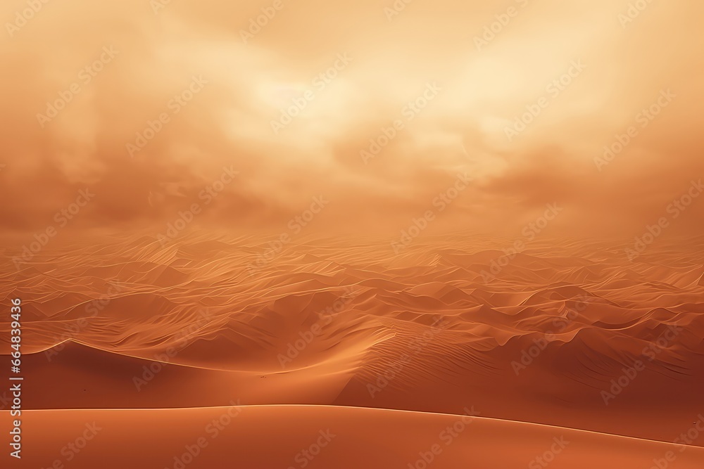 Dramatic Sandstorm Creating Abstract Desert Background