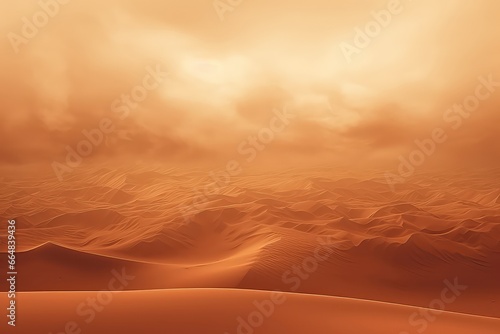 Dramatic Sandstorm Creating Abstract Desert Background © Anastasiia