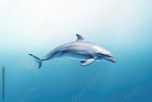 Dolphin Struggles In Polluted Sea Environment © Anastasiia