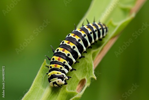 Caterpillar dovetail butterfly. photo