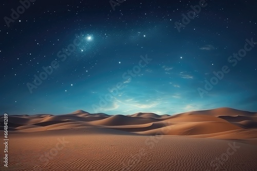 Sahara Desert With Stars In The Sky