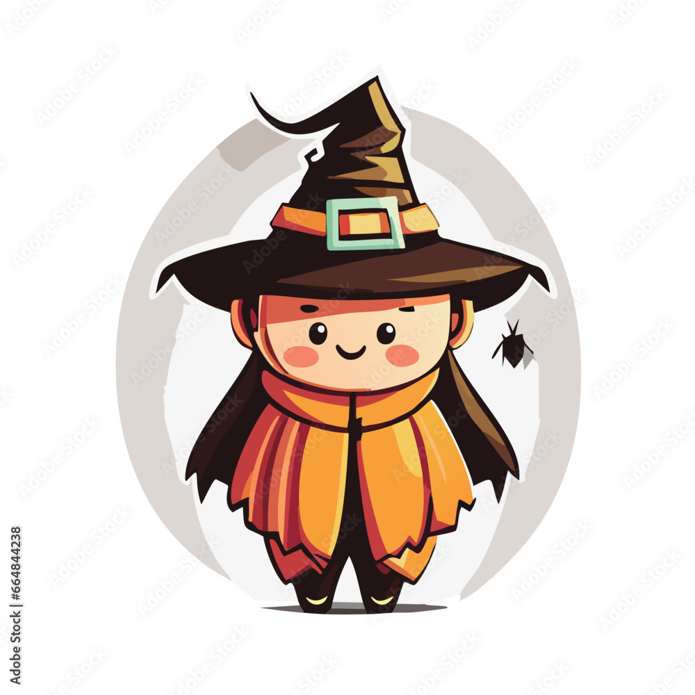 witch with pumpkin
