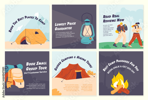 Network post collection with camp tour advertising