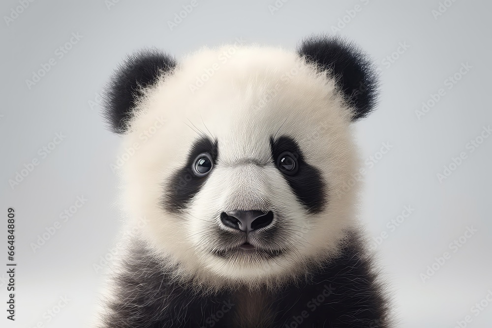 Closeup Image Of Baby Pandas Face Closeup Image Of Baby Pandas Face