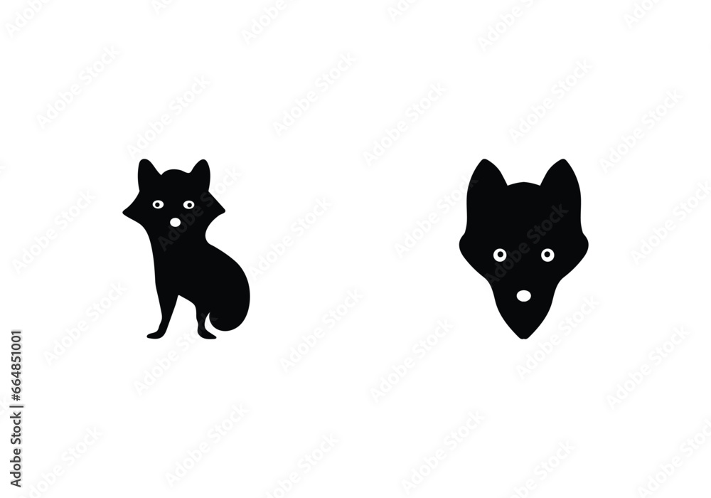 New minimal style animal icon illustration design
