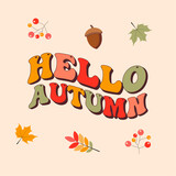 vector hello autumn
