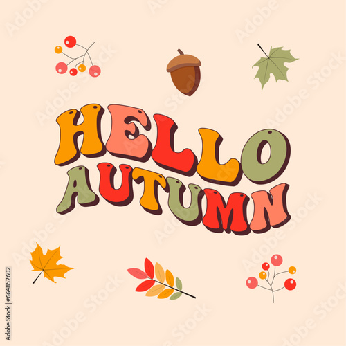 vector hello autumn