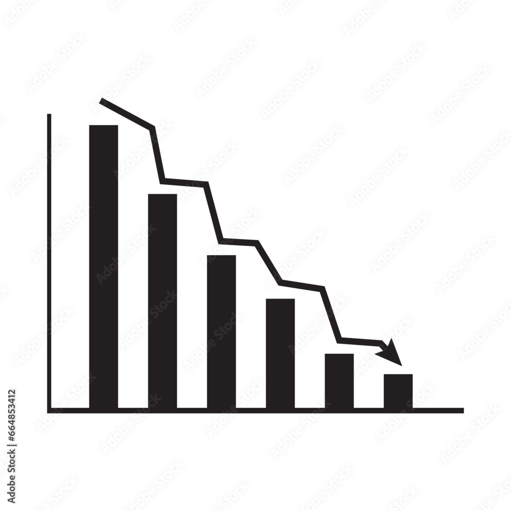 Data analytics descendant icon
