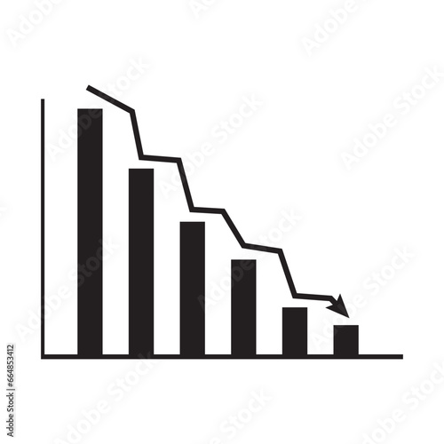 Data analytics descendant icon