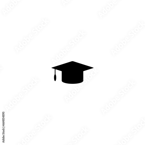 Graduation cap icon isolated on white background 