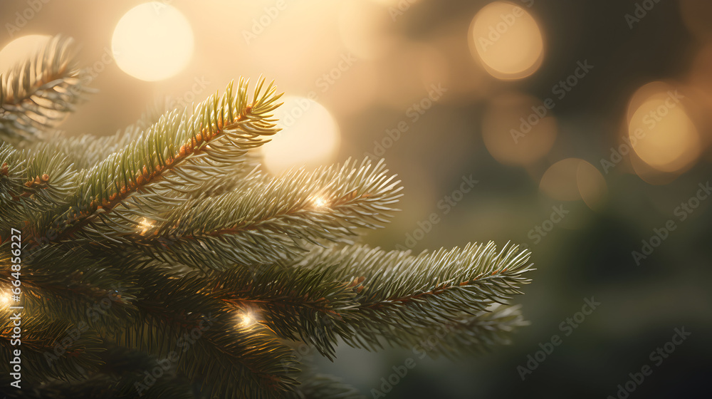 Christmas green spruce tree. AI generated image. Christmas green spruce tree. AI generated image.