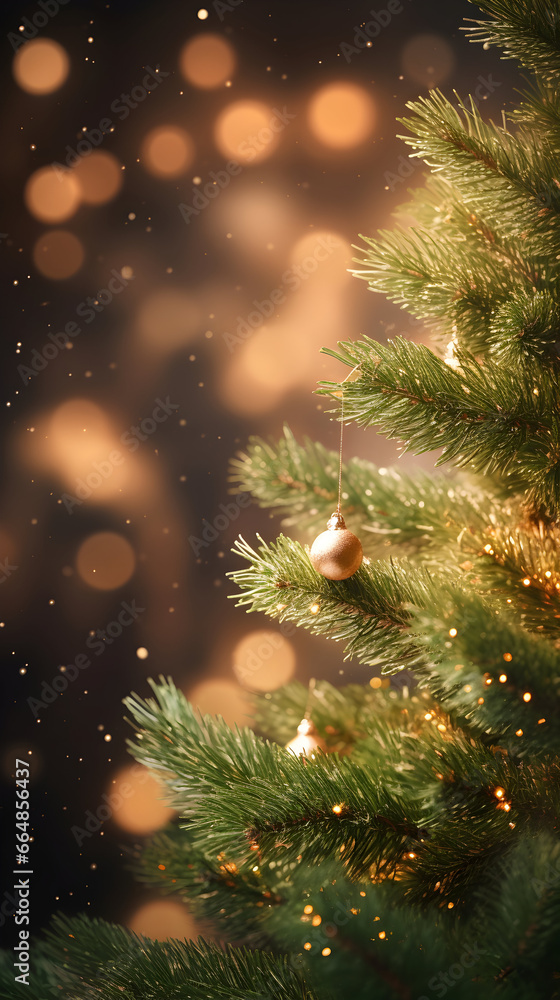 Christmas green spruce tree. AI generated image. Christmas green spruce tree. AI generated image.