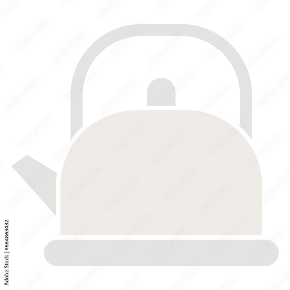 Fototapeta premium teapot kitchenware icon