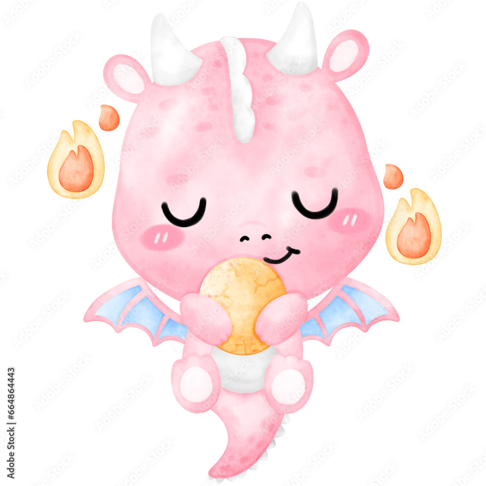 Pink Dragon, cute Dragon, Year of the dragon Pink Dragon, cute Dragon, Year of the dragon