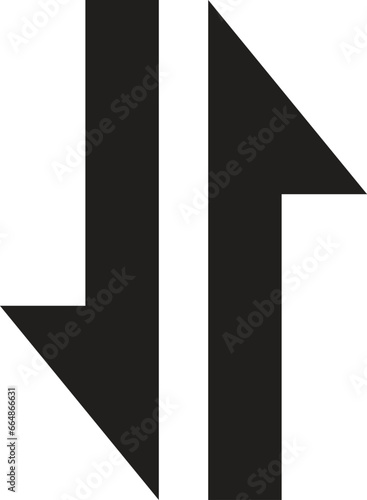 Data transfer icon in trendy style isolated on white background