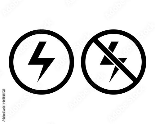 Lightning and no lightning
