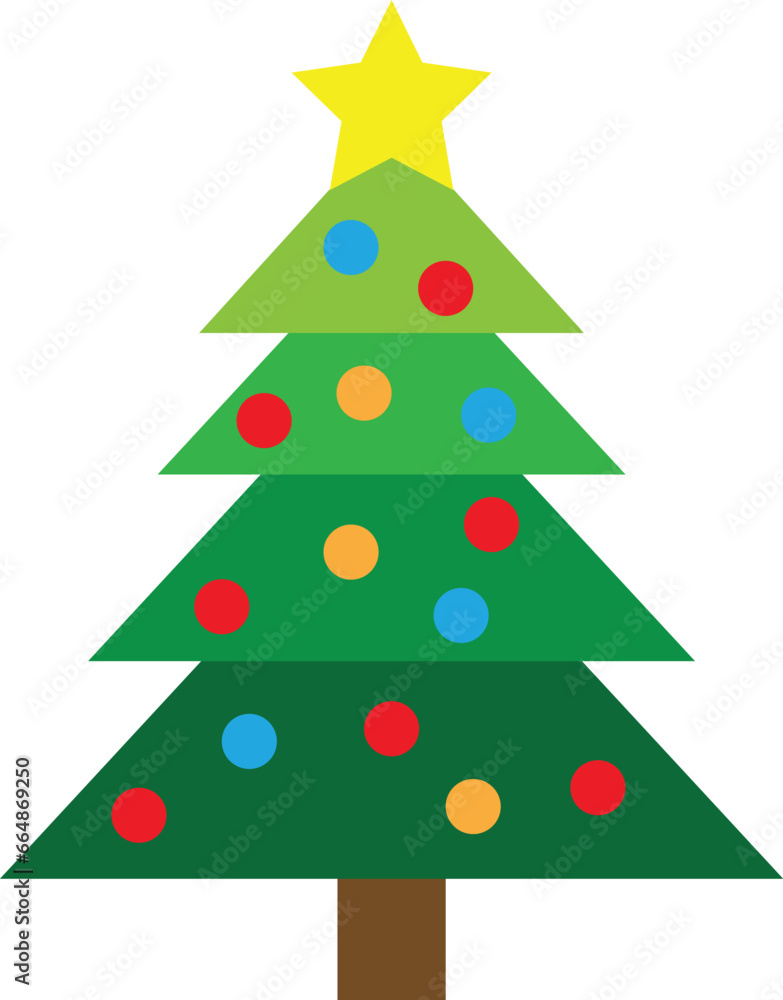 Christmas Tree Vector image or clip art.