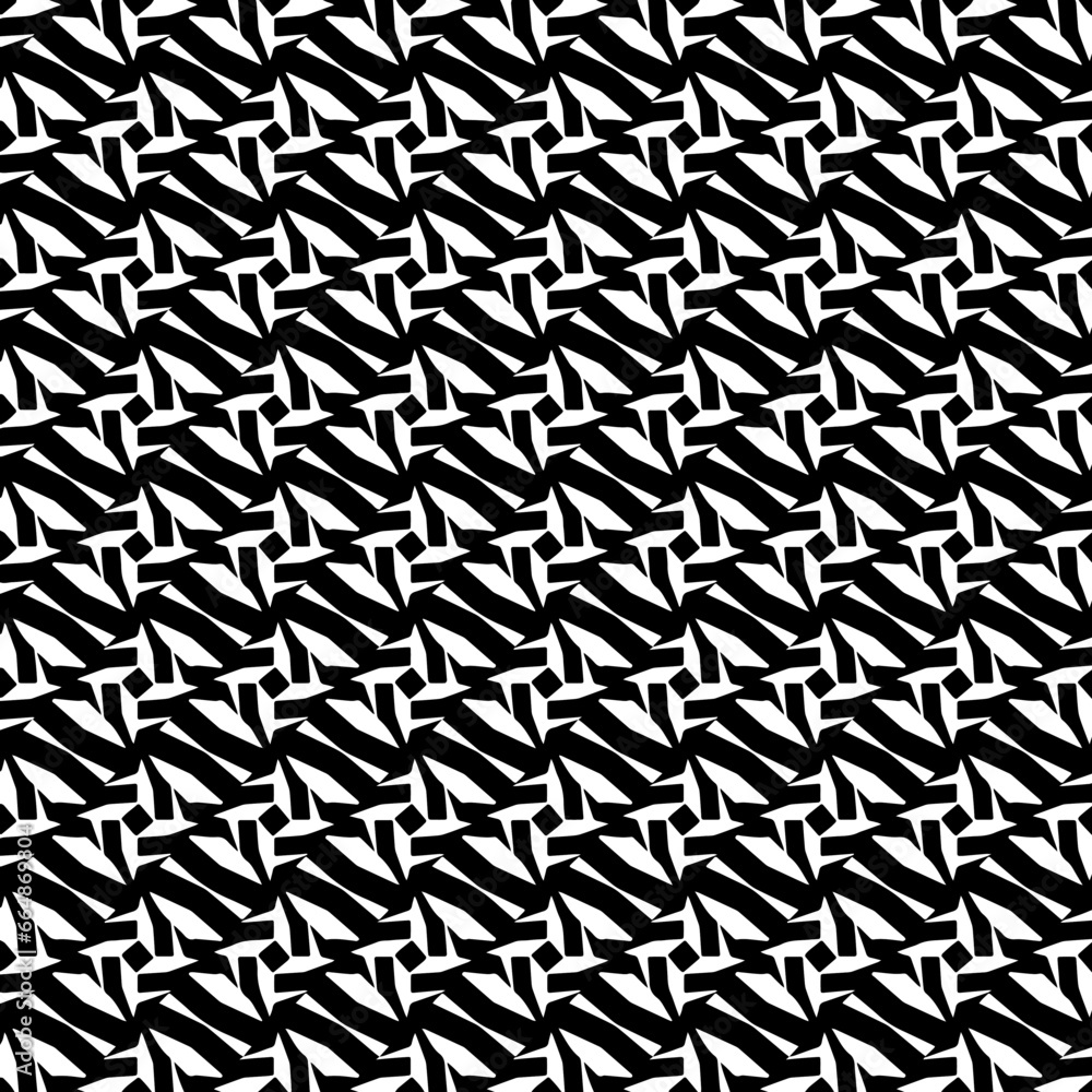 White background with black pattern. Seamless texture for fashion, textile design,  on wall paper, wrapping paper, fabrics and home decor. Simple repeat pattern.