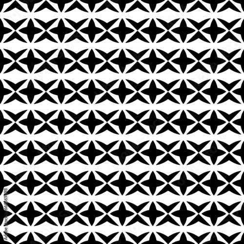 White background with black pattern. Seamless texture for fashion, textile design, on wall paper, wrapping paper, fabrics and home decor. Simple repeat pattern.