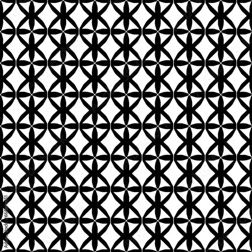 White background with black pattern. Seamless texture for fashion, textile design, on wall paper, wrapping paper, fabrics and home decor. Simple repeat pattern.