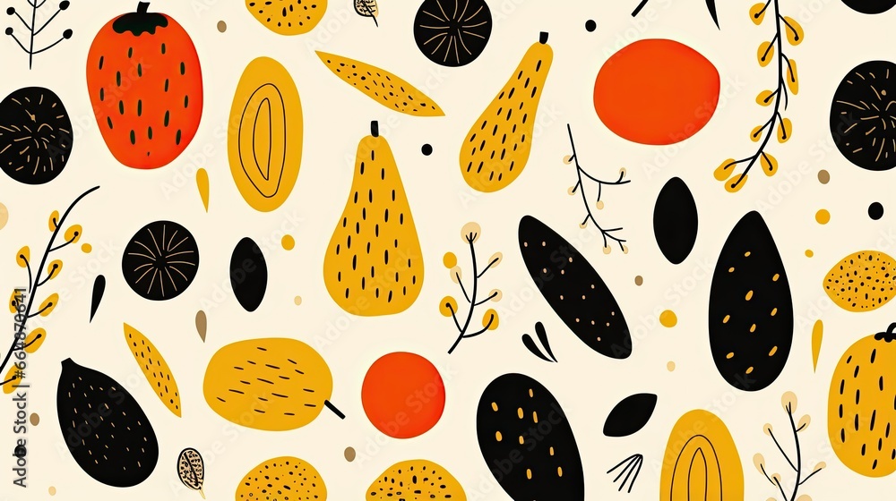 Abstract vegetables pattern. Hand drawn doodle vegetarian food. Vegetable kitchen illustration concept. Abstract vegetables pattern. Hand drawn doodle vegetarian food. Vegetable kitchen illustration concept.