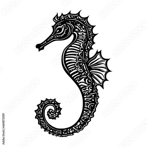 seahorse vector illustration 