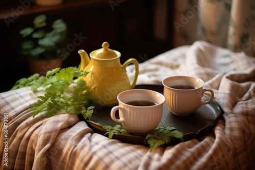 pair of teacups and pot on a cozy afternoon © Alfazet Chronicles