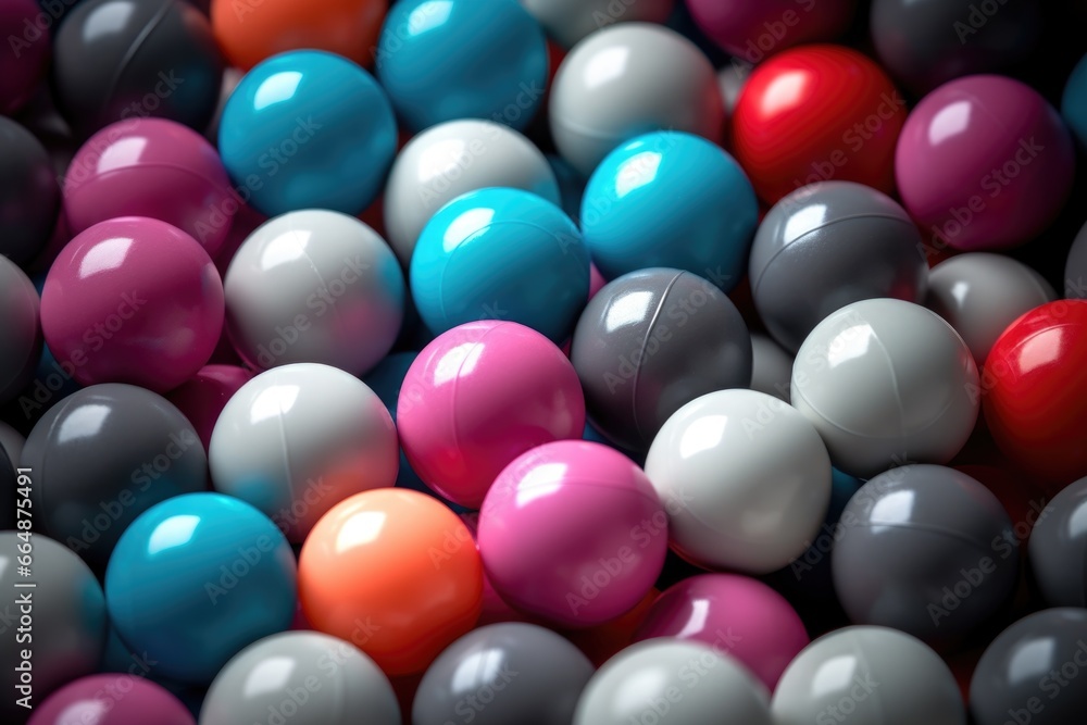 identical grey balls and a vibrant, colorful one identical grey balls and a vibrant, colorful one