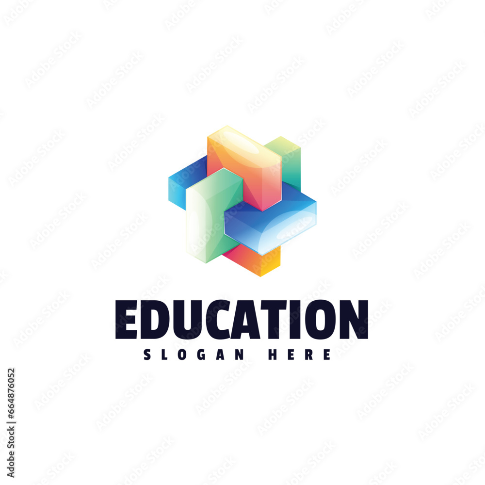 Education colorful logo design Education colorful logo design