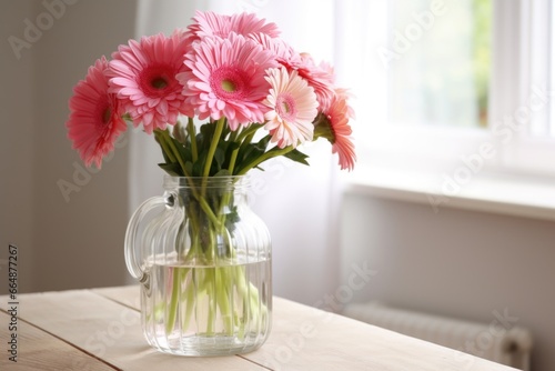 Wallpaper Mural freshly arranged gerbera daisies in a glass jug Torontodigital.ca