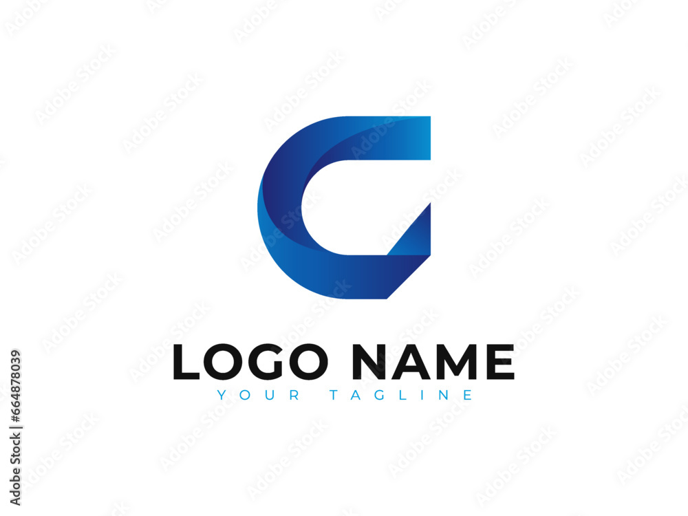 Letter G blue gradient Logo for you business