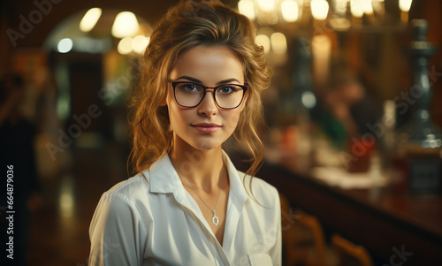 Beautiful Female Doctor Wearing Glasses