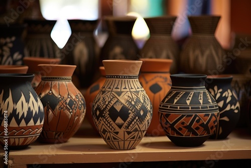 handmade ceramic pots showcase native american artistry