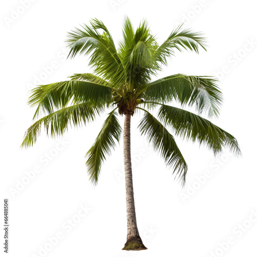 Coconut trees isolated, AI Generated