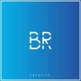 BR Premium Vector latter logo design Creative Logo. Vector Illustration logo. letters Logo. Creative Logo