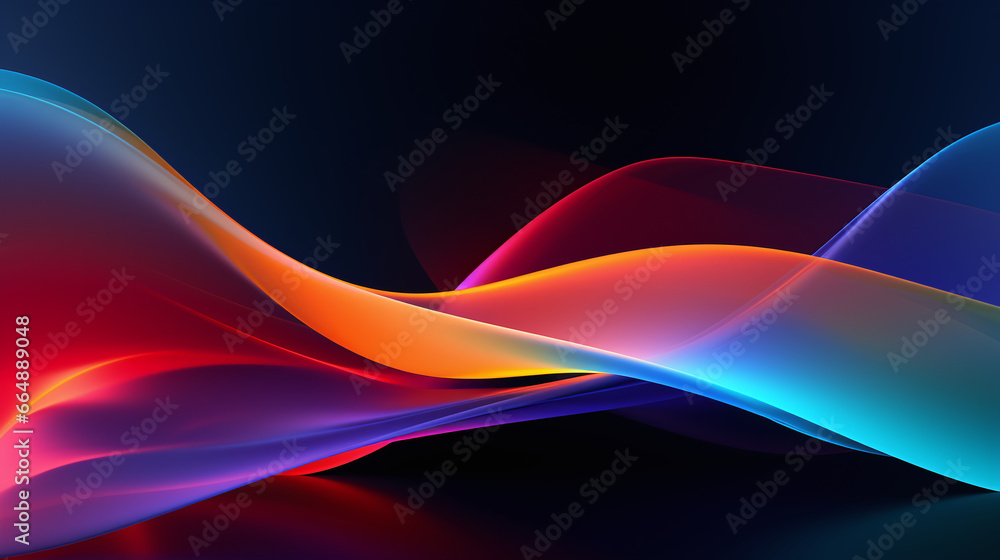 Naklejka premium abstract background with waves