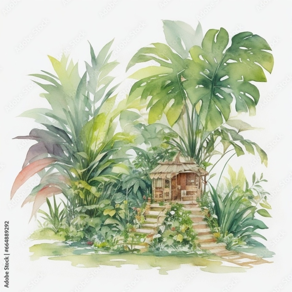 palm tree in the garden palm tree in the garden