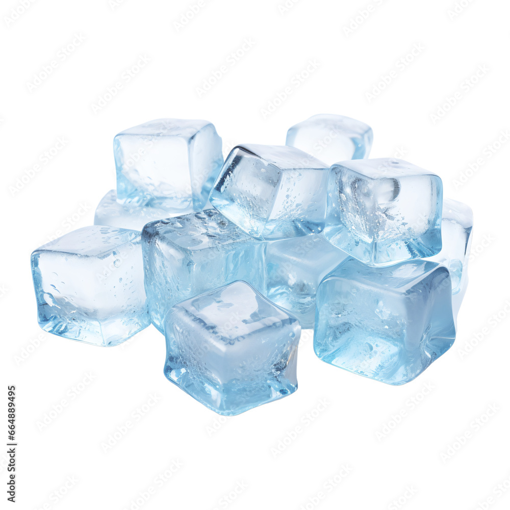 ice cubes isolated on transparent background ice cubes isolated on transparent background
