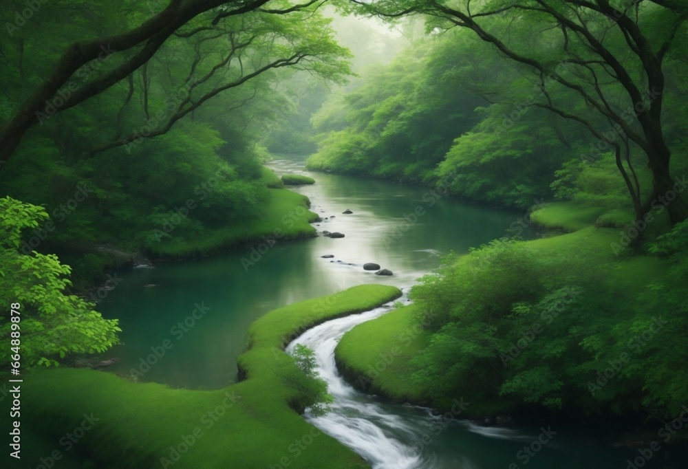 river in the forest river in the forest