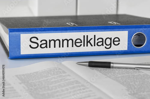 Aktenordner mit der Beschriftung Sammelklage