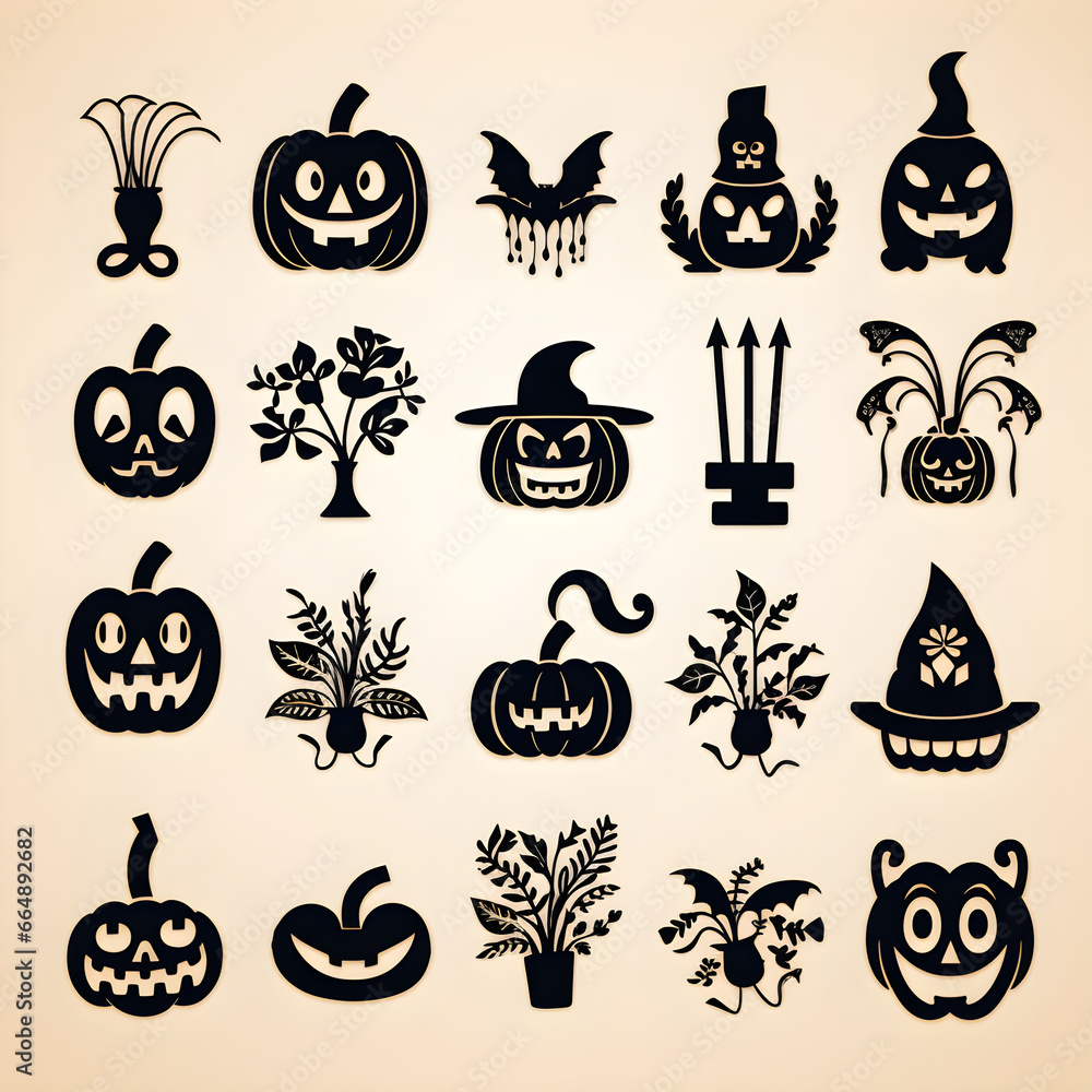 Obraz premium HALLOWEEN SVG Bundle, HALLOWEEN Clipart, Halloween Svg Files For Cricut