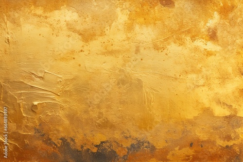 Vintage Golden Texture with Aged Yellow Background