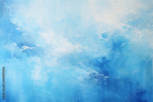 Blue Abstract Acrylic Canvas Texture