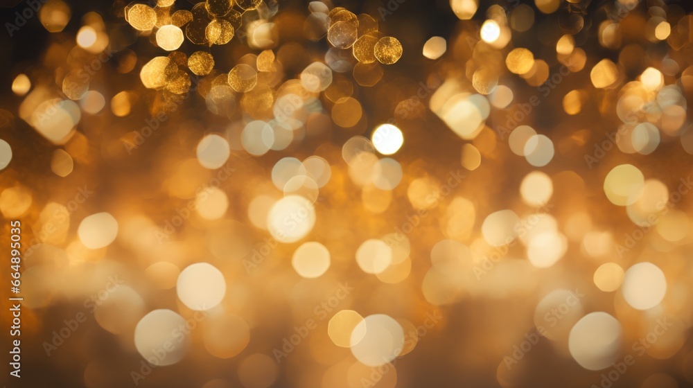 A luxurious golden backdrop with bright bokeh and shimmering elements. Perfect for holiday parties and sale announcements, adding a touch of elegance and excitement to your projects.