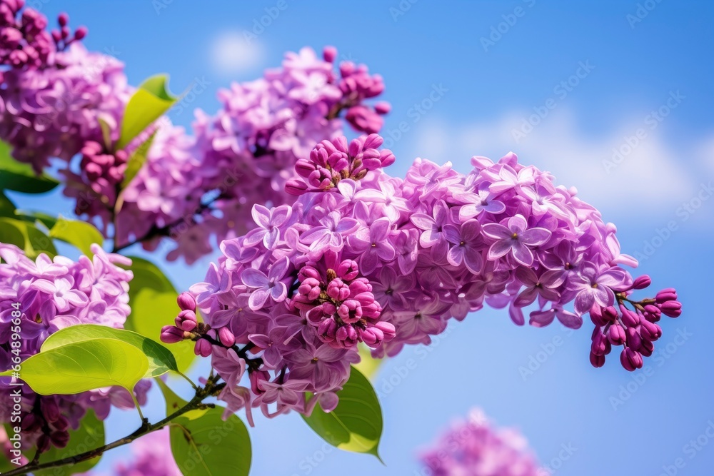 Lilac under blue sky. Lilac under blue sky.