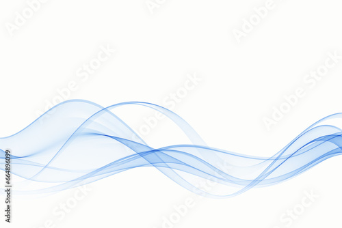 Wavy blue abstract element for website, banner or brochure, curve flow motion illustration, modern background design.