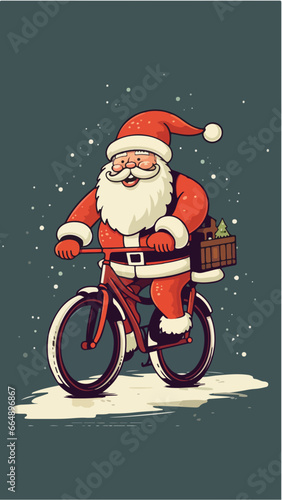 Père NoëlPère Noël à vélo