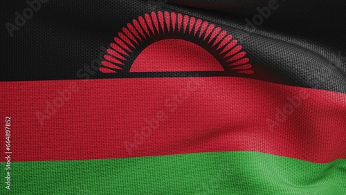Malawi Flag photo texture 