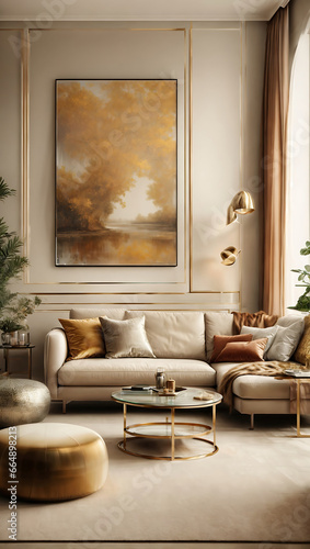 Sleek Contemporary Living Room  Design for Discerning Tastes